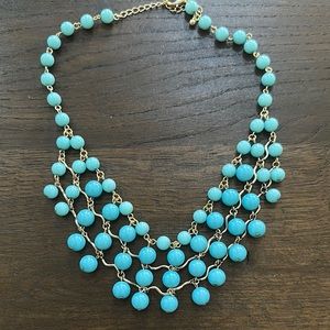 Blue Chunky Resort wear Necklace